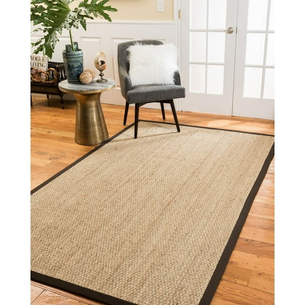 NaturalAreaRugs Natural Fiber Maritime Seagrass Rug, Handmade, Mocha