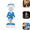 B#014, variant on Heat Miser Light Up The Year Without a Santa Claus Christmas Statue, Glowing Translucent Waving Figure, Warm LED Tabletop Night Light Ornament for Mantel Christmas Decor B