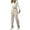 White, variant on Riforla Elegant Women's Solid Color High Waist Ankle Length Straight Leg Dress Pants for Office Wear Summer Pants for Women 2024 White S
