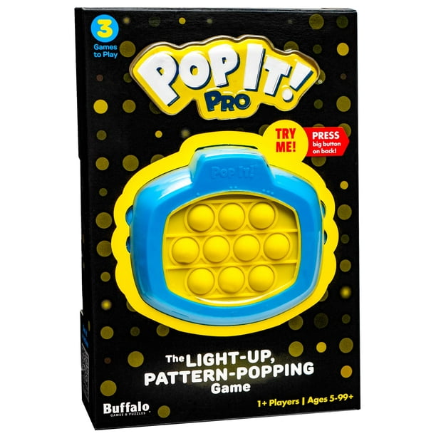 Juego Buffalo Games Pop It! Pro Original Light Up azul/amarillo