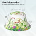thumbnail image 6 of Gaeub Plants and Insects Printed Double Sided Reflective Bucket Hat Foldable Sun Hat for Camping Hiking Fishing, 6 of 9