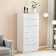 thumbnail image 2 of Hassch 7 Drawers Dresser for Bedroom, Chest of Drawers, Clothes Storage Organizer for Closet, Hallway, Living Room, White, 2 of 10