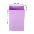 thumbnail image 2 of Unique Bargains Pencil Holder Plastic Pen Makeup Brush Holder Square Desktop Organizer Purple, 2 of 6
