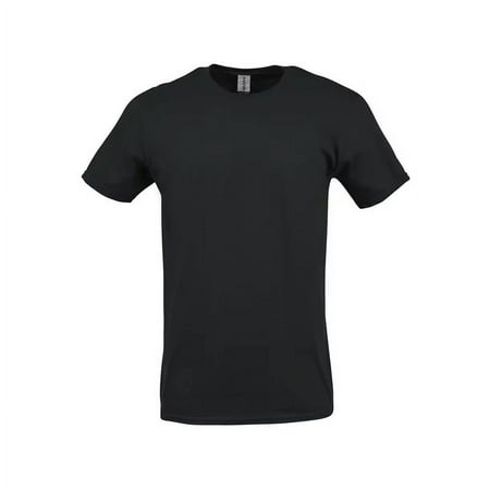 UPC: 0883096067290 | Gildan Adult Short Sleeve Crew T-Shirt for Crafting – Black Size S Soft Cotton Classic Fit 1-Pack Blank Tee