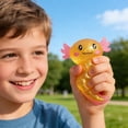 thumbnail image 4 of Kawaii Axolotl Slow Rebound Squishy Toys, Soft TPR Stress Relief Sensory Balls for Kids, Cute Salamander Fidget Toys for Birthday Easter Gifts (Pink), 4 of 7