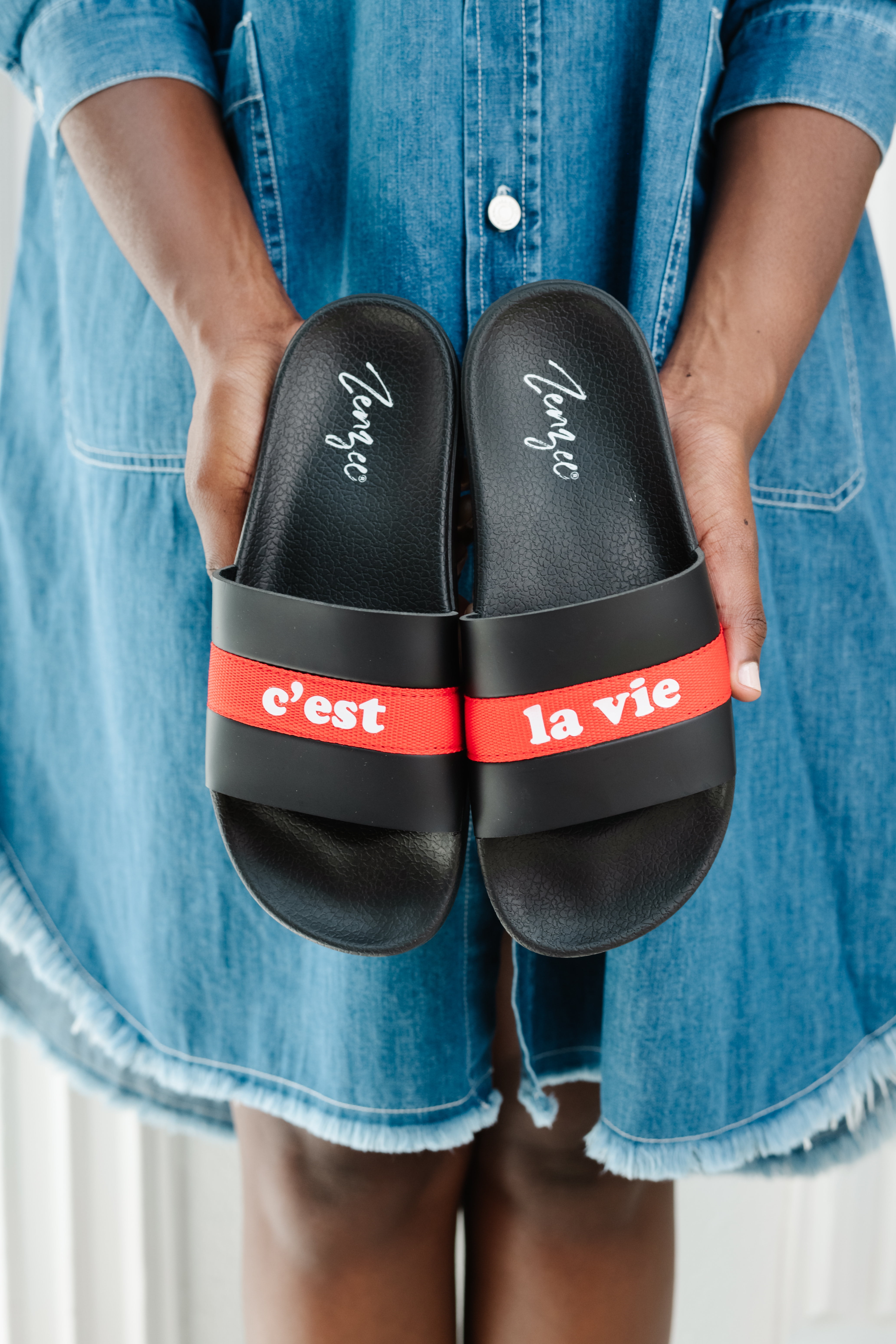 designer pool slides womens