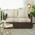 thumbnail image 4 of Sunbrella Sorra Home  Outdoor Loveseat Pillow and Cushion Set 29 in W x 27 in D x 5 in H - Instinct Dune, 4 of 5