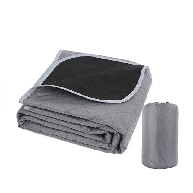Esterilla de camping de vellón grueso y oscilante, impermeable, multifunción, portátil, a prueba de humedad, para pícnic al aire libre, manta para siesta