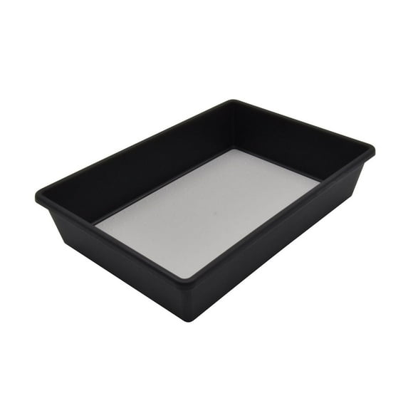 Mainstays Black Plastic Non-Slip Drawer Organiser, 6.75" x 9.75", for Kitchen Gadgets, 1 piece