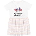 thumbnail image 3 of Inktastic Military Homecoming Welcome Home Daddy Girls Toddler Dress, 3 of 5