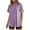 Purple, variant on TKLPEHG Dressy Tops for Women Fashion Round Neck Tshirts Summer Solid Color Short Sleeve T Shirts Lightweight Casual Loose Going Out Tops Blouse(Yellow,XL)