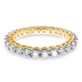 thumbnail image 2 of AFFY Eternity Wedding Band for Women | 1.60CT 2.5MM Round Moissanite Diamond | 14K Yellow Gold -4, 2 of 5