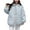 Light Blue, variant on Hvyesh Women's Oversized Quilted Jacket Lightweight Button Down Winter Coats Cozy Solid Puffer Jackets with Pockets
