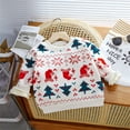 thumbnail image 2 of Little Boys Christmas Sweater Style Round Neck Knitted Sweatshirt Fall Winter Pullover Clothes Tops Size 6-7T, 2 of 3