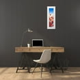 thumbnail image 3 of Mayes, Hilary 9x24 White Modern Wood Framed Museum Art Print Titled - Poppy Field I, 3 of 4