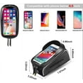 thumbnail image 4 of Bike Phone Front Frame Bag Bicycle Bag Waterproof Bike Phone Mount Top Tube Bag Bike Phone Case Holder Accessories Cycling Pouch Compatible with iPhone 11 XS Max XR Fit 6.5&amp;rdquo;, 4 of 10