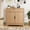 Natural, variant on VEANERWOOD Sideboard Storage Cabinet with Doors and Shelves, Wooden Fluted Cabinet with Adjustable Shelves, Credenza Storage Cabinet for Kitchen, Living Room