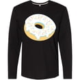 thumbnail image 3 of Inktastic White Donut with Sprinkles Long Sleeve T-Shirt, 3 of 5