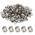thumbnail image 1 of PEX Crimp Rings Single Ear Hose Clamps Stainless Steel Cinch Crimp Ring Pinch Clamps for Pex Tubing Pipe Fitting 3/8 Inch, 1 of 7