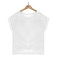 thumbnail image 7 of JIUKE Womens Crochet Tops Summer Short Sleeve Crew Neck Shirts Knit Hollow out Beach Cover up Tops, 7 of 7