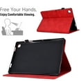 thumbnail image 3 of Dteck Smart Case for Samsung Galaxy Tab S6 Lite 10.4-inch 2022/2020 (P613/P619/P610/P615),Magnetic Leather Card Holder Wallet Case Shockproof Rubber Kickstand Cover with Pencil Holder,Red, 3 of 5