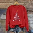 thumbnail image 4 of Christmas Sweaters for Women Sweatshirt Crew Neck Fashion Hoodies & Sweatshirts Long Sleeve Tops Pack, 4 of 4