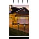 thumbnail image 1 of Juego de 4 faroles solares para exteriores, luces solares para jardín al aire libre, luces de suelo, velas parpadeantes de color amarillo cálido, luces solares, decoración colgante para patio, césped, patio (negro) ACTIVE Biensenido a ACTIVE, 1 of 2