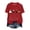 Red, variant on Halloween Ghost Cat Shirt Women Cat Lover T-Shirt Gift Spooky Black Cat Graphic Tees Short Sleeve Fall Tops (Red,M)