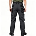 thumbnail image 5 of Domzest Ripstop Water Resistant Cargo Tactical Pants for Men EDC Hiking Work Military Army Pants with Pockets Black 2XL, 5 of 9