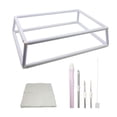 thumbnail image 2 of simhoa Quilt Frame Universal Silk Painting Needlepoint Tools Clip Frame Tool Desktop 40x60cm, 2 of 8