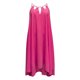 thumbnail image 4 of Gibobby Vestido Casual para Mujer Mujeres Casual Color sólido Sin mangas Chaleco hueco Dobladillo irregular Vestido largo(Rosa caliente,G), 4 of 5
