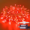thumbnail image 1 of Cadenas de luces MYGOTO 10m 100 LEDs luces de hadas impermeables rojas, 1 of 7
