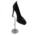 thumbnail image 4 of DimyFew Shoe Rack Riser Shelf Modern Holder Anti Slip Steel Stand for High Heels Shop Sandals Countertop Silver, 4 of 8