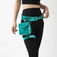 thumbnail image 5 of Riñonera de metal brillante con espejo estilo motocicleta de gran venta, pequeña bolsa cuadrada, bolsa de pierna desmontable personalizada para mujer, 5 of 5