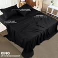 thumbnail image 2 of King Bed Sheet Set Piece Bedding Soft Brushed Microfiber Fabric Shrinkage & Fade Easy Care (), 2 of 6