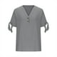 thumbnail image 4 of Camisola de Color Sólido de Ajuste Suelto de Algodón de las Mujeres sin Mangas, Casual Cuello Redondo Superior, 4 of 6