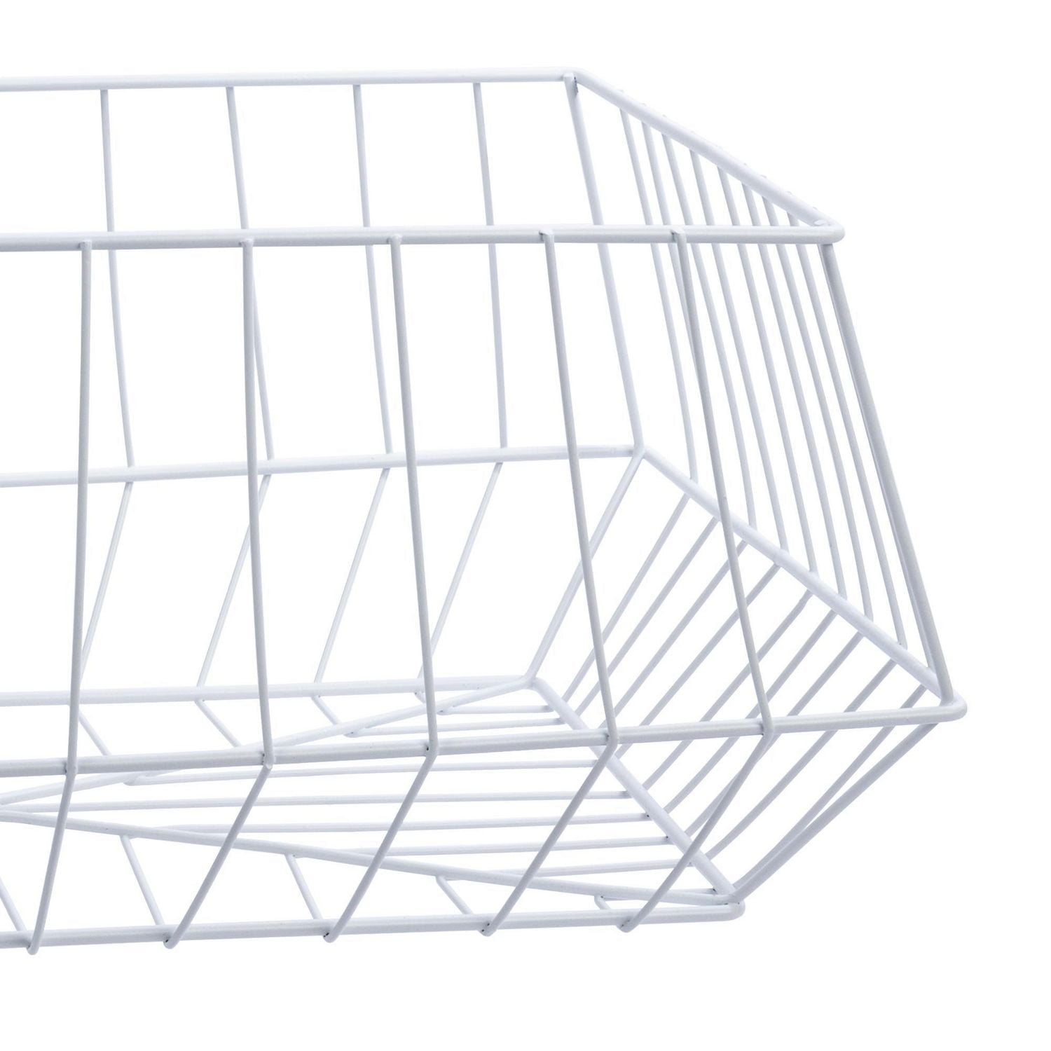 Truu Design, Trapezoid Wire Storage Basket, Set of 2
