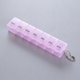 thumbnail image 1 of Pastillero de plástico de 2 unidades, rectangular, moderno, con letras gráficas, portátil, para el hogar, color rosa, 1 of 5