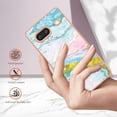 thumbnail image 3 of Compatible with Google Pixel 7A Soft Case Marble Pattern Enhanced Camera & Screen Protection Cover, 3 of 5