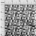 thumbnail image 2 of oneOone Polyester Spandex Gray Fabric Geometrical Quilting Supplies Print Sewing Fabric By The Yard 56 Inch Wide, 2 of 4
