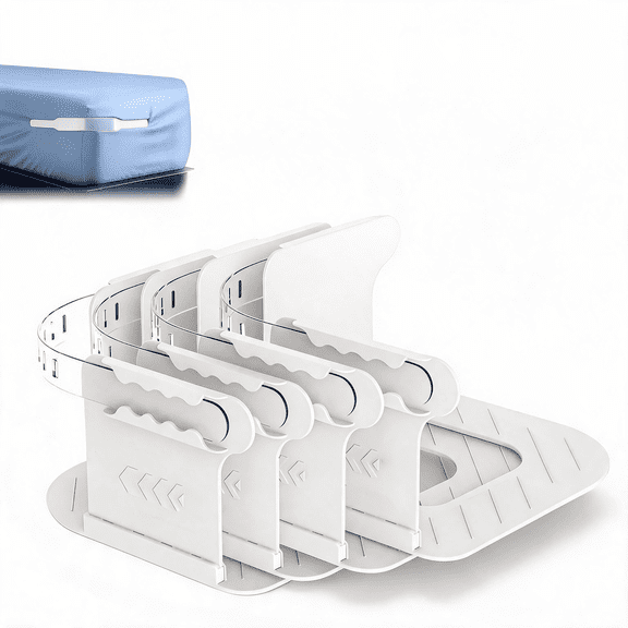 4 Pack Bed Sheet Holders, No-Pin Sheet Clips, Keep Sheets Tight and Smooth, Reusable Fasteners for All Mattress Sizes