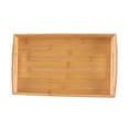 thumbnail image 3 of Bandeja de bambú para servir cenas, bandeja de té de bambú, vajilla de uso múltiple, plato para servir de madera, bandeja decorativa para restaurante Estilo A, 3 of 8