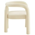 thumbnail image 5 of Side Dining Chair, Off-White, Velvet, Bar Pub Cafe Bistro Dining Kitchen Hospitality Restaurant, Modern Contemporary, HB37612, 5 of 9