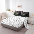 thumbnail image 6 of Feelyou Cartoon Game Console Bedding Comforter Set 7 Pieces for Kid, Glowing Honeycomb Abstract Full Bedding Set, Neon Green Orange Reversible Fitted Sheet Flat Sheet, Ultra Soft Bedroom Decor, 6 of 9