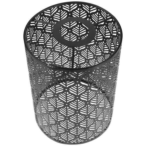 HOOWIFFY Black Large Lamp Shade Replacement Stylish Metal Cutout for Bedroom and Living Room