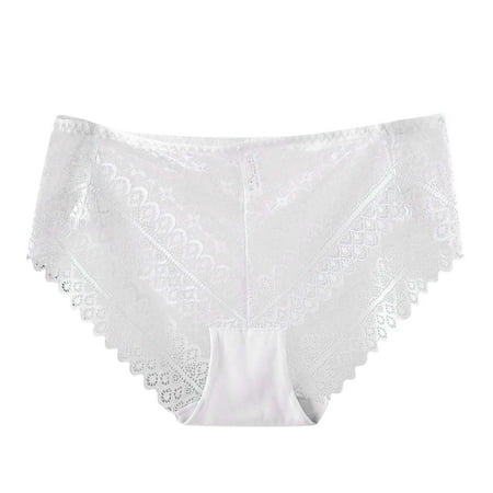 

Panties For Womens Comtable High Waist Hollowed Out Underwear Women Briefs 3-Pack