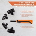 thumbnail image 4 of Door Hinge Gap Adjusting Tool Kit,2025  Upgrade Hinges Gap Adjusting Wrench,4 Size Heavy Duty Steel Door Hinge Repair Tool with Rubber Grip for Alignment Of Doors and Cabinets Etc., 4 of 6
