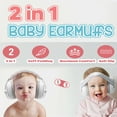 thumbnail image 2 of Eurhowing 2-in-1 Baby Ear Muffs for Noise Protection, Noise Cancelling Headphones for Infants & Toddlers 0-4 Years, Hearing Safety for Airplane Travel, Loud Events, Sleeping, White, 2 of 9