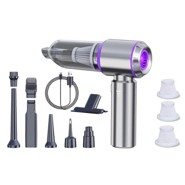 Portable Mini Car Vacuum Cleaner Rechargeable Cordless Ultra-Lightweight Mini Hand Vacuum Set for Home/Office