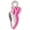 Hot Pink, variant on Silver-tone Mini Pink Running Shoe - Gold Tone Proverbs 31:25 She is Clothed with Strength and Dignity Engraved Cross Charm Bracelet, 6.5+1.5" Extender